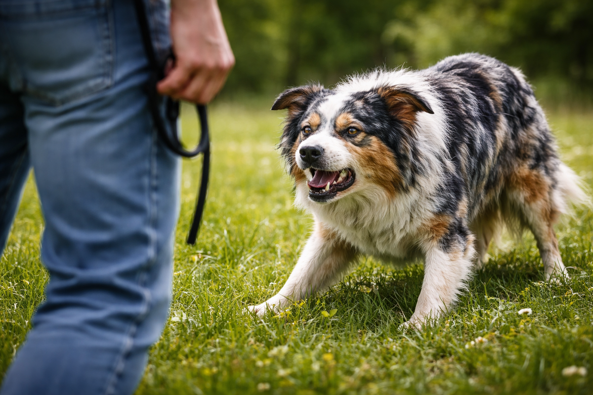 Wenn unser Hund uns gegenüber aggressiv ist und uns beißt