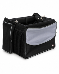 Fahrrad Front-Box Schwarz Grau