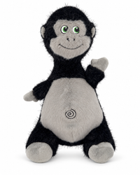 KONG Knots Belly Gorilla – Plüschspielzeug mit Seilball & Quietscher