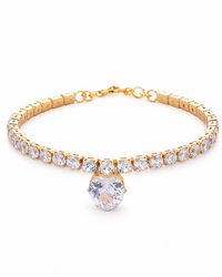 Rhinestone Collar with Heart Pendant for Dogs & Cats – Sparkling Glamour-Look Jewelry Collar