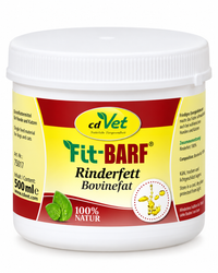 cdVet Fit-BARF Rinderfett – 100 % Rinderfett für Hunde & Katzen als energiereiche BARF-Ergänzung