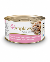 Katzen-Nassfutter - Adult - Thunfischfilet & Garnelen – glutenfreies Ergänzungsfutter