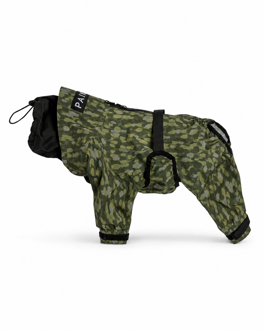 Wasserdichter Hundeoverall mit leichter Wärme