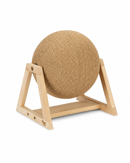 Designed by Lotte - Kratzball Xem aus Sisal mit stabilem Holzfuß