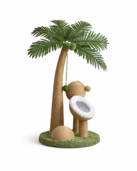 Tropischer Katzen-Kletterbaum im Palmen-Design