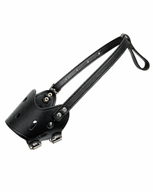 Adjustable Leather Dog Muzzle for Long-Nosed Dogs – Breathable, Secure, and Comfortable