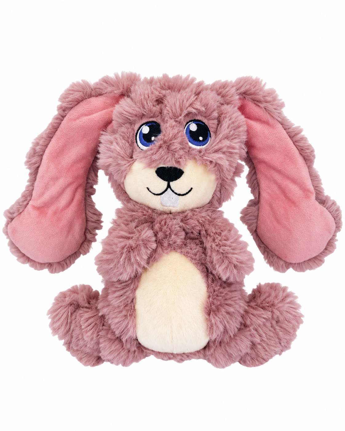 KONG Scrumplez Bunny weicher Plüschhase für Hunde mit langen Ohren und Quietscher