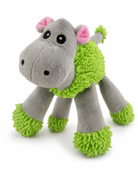 Fuzzle With 5 Squeakers Hippo