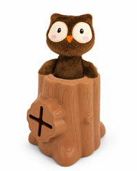 AFP Treat Hider Tree Hider Owl - clever snack toy with plush figure 🦉🐾