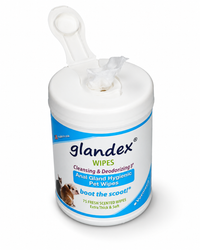 Glandex Wipes - Reinigungstücher für Hunde & Katzen, 75 Stück