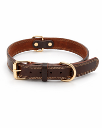 Premium Dog Collar made of Genuine Cowhide Leather – robust, elegant & comfortable to wear