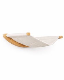 Wall-mounted wooden cat bed