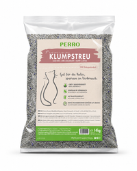 Premium Klumpstreu mit Silikat & Babypuder-Duft – 14 kg