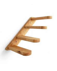Wand-Katzentreppe aus Massivholz