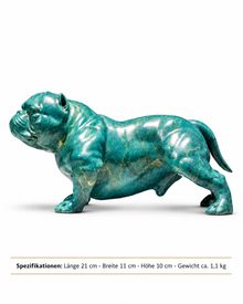 Bulldoggen Dekofigur aus Kupfer (Small/Large) – Edle Messing-Statue für Wohnzimmer