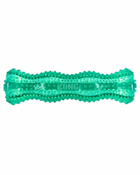 KONG Squeezz Dental Stick grünes Kauspielzeug für Hunde mit Noppen und Snack-Verstecken