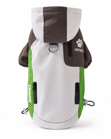 Outdoor Dog Jacket with Hood – Water-Repellent Adventure Coat with Leash Ring & Pockets 🐾