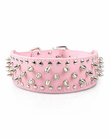 Studded PU dog collar
