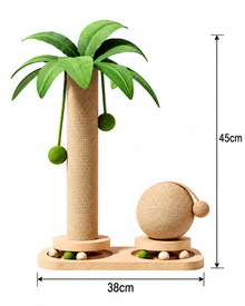Coconut tree climbing frame with turntable