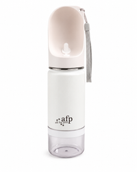 AFP - 2 in 1 Stainless Drinking Bottle – isolierte Edelstahl-Trinkflasche mit Napf & Snackfach