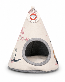Takara Tipi - Stilvoller Rückzugsort für Katzen mit Kissen