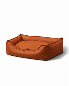 Waterproof Faux Leather Dog Bed