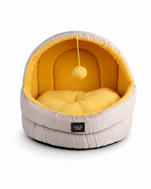 Kuschelige Katzenhöhle mit Spielball & Repreve®-Anteil