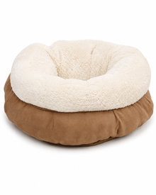 AFP Lambswool Donut Bed – Cozy Cat Bed with Plush Rim 🐾