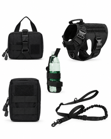 Taktik Hundegeschirr & Leinen-Set (5-teilig)