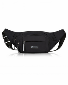 Men's Multifunctional Belt Bag - Water-Resistant Nylon Crossbody Bag