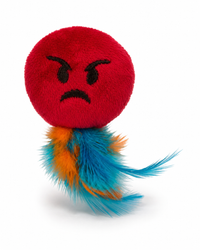 Catmoji - Angry - Katzenspielzeug mit MADNIP und Federn