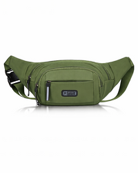 Men's Multifunctional Belt Bag - Water-Resistant Nylon Crossbody Bag