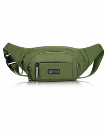 Men's Multifunctional Belt Bag - Water-Resistant Nylon Crossbody Bag