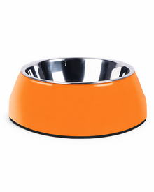 Classic stainless steel bowl with melamine casing