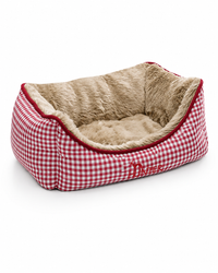 Kuscheliges Hundebett mit wendbarem Innenkissen