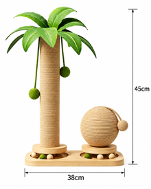 Coconut tree climbing frame with turntable