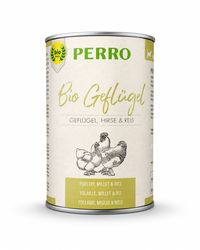 Premium Nassfutter - Bio-Geflügel mit Hirse & Reis