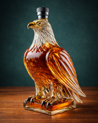 Adler Whiskyflasche aus Borosilikatglas – kreative Dekoflasche für Spirituosen