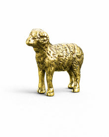 Antique solid brass sheep