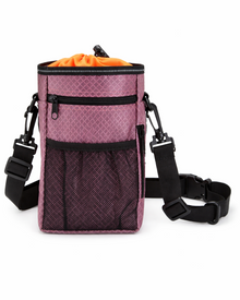 Snack-Safari Premium Training Treat Pouch - Elegant Treat Bag with Shoulder Strap, Clicker & Foldable Bowl
