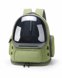 Space-Kapsel Katzenrucksack mit transparentem Sichtfenster
