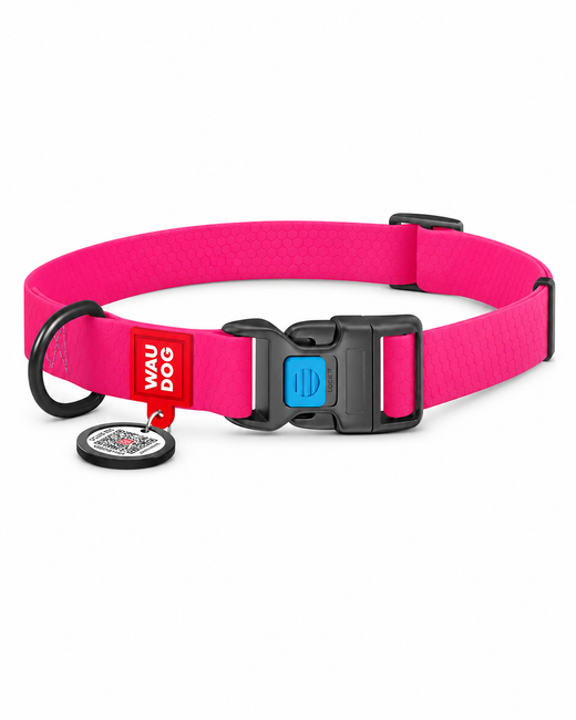 WAUDOG Waterproof Hundehalsband mit Sicherheitsverschluss & QR-Adresscode