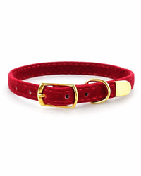 Velvet-soft cat collar