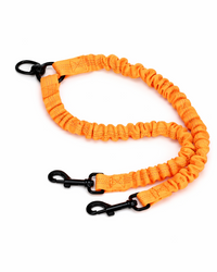 2-in-1 Doppel-Kuppler für Hunde – elastische Verbindungsleine mit Drehgelenk