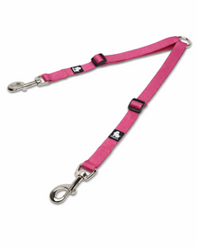 Verstellbare Doppel-Kupplungsleine für Hunde aus Nylon & Edelstahl