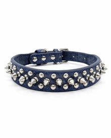 Stylisches PU-Hundehalsband mit Nieten