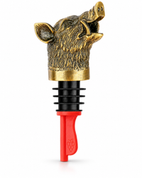 Wine Stopper & Pourer with Boar Head