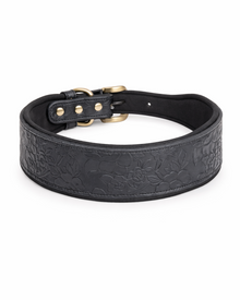 Embossed Premium Dog Collar with Soft Lining – floral, soft & stylish