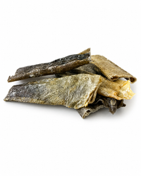 Kausnack Kabeljauhaut – fettarmer Fischsnack 15-20 cm 100 g