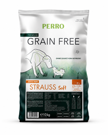 Getreidefreies Mini-Soft-Futter mit Strauß für kleine Hunde